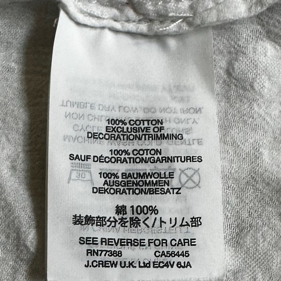 J. Crew White Sleeveless Blouse with Subtle Pattern - Picture 7 of 8